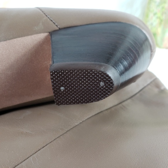 Bootalinos Corelli Women's sz 6 Leather Womens Boots NWOT Taupe over Calf - Picture 5 of 8